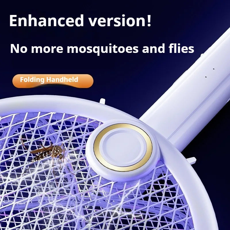 Raquete Elétrica Mata-Mosquito com Luz Violeta