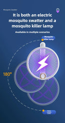 Raquete Elétrica Mata-Mosquito com Luz Violeta