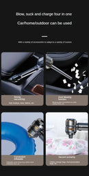 Aspirador de Pó Portátil Sem Fio – Alta Potência para Carro e Casa