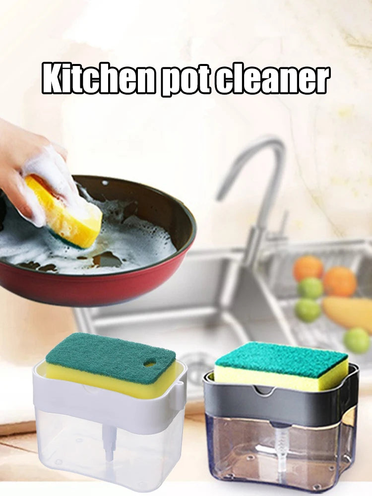 Dispenser Automático de Detergente com Escova e Suporte