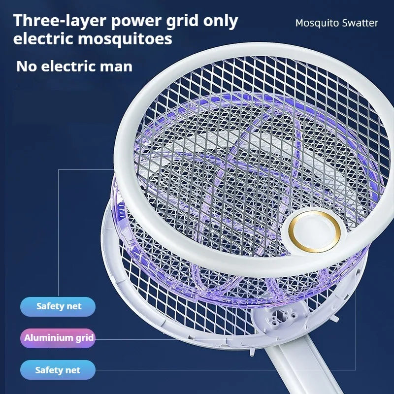 Raquete Elétrica Mata-Mosquito com Luz Violeta