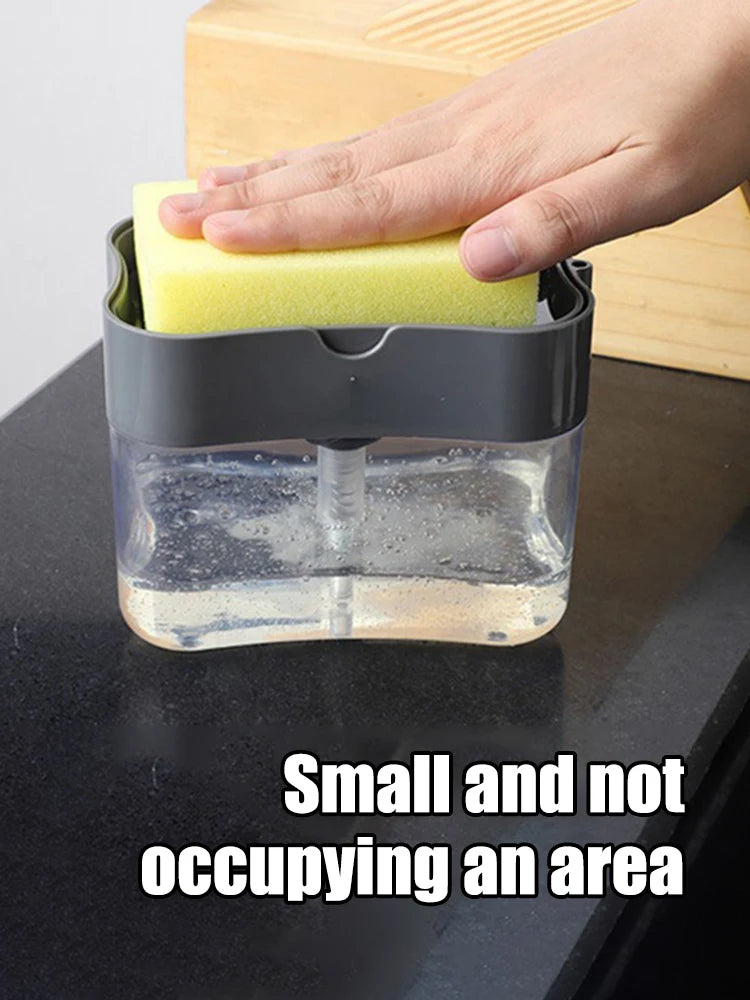 Dispenser Automático de Detergente com Escova e Suporte