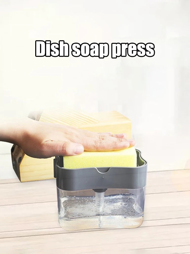 Dispenser Automático de Detergente com Escova e Suporte